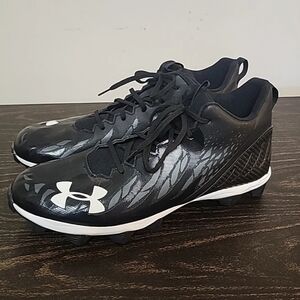 Under Armour Mens Sz 14 Spotlight Franchise 3022774-001 Black Football Cleats